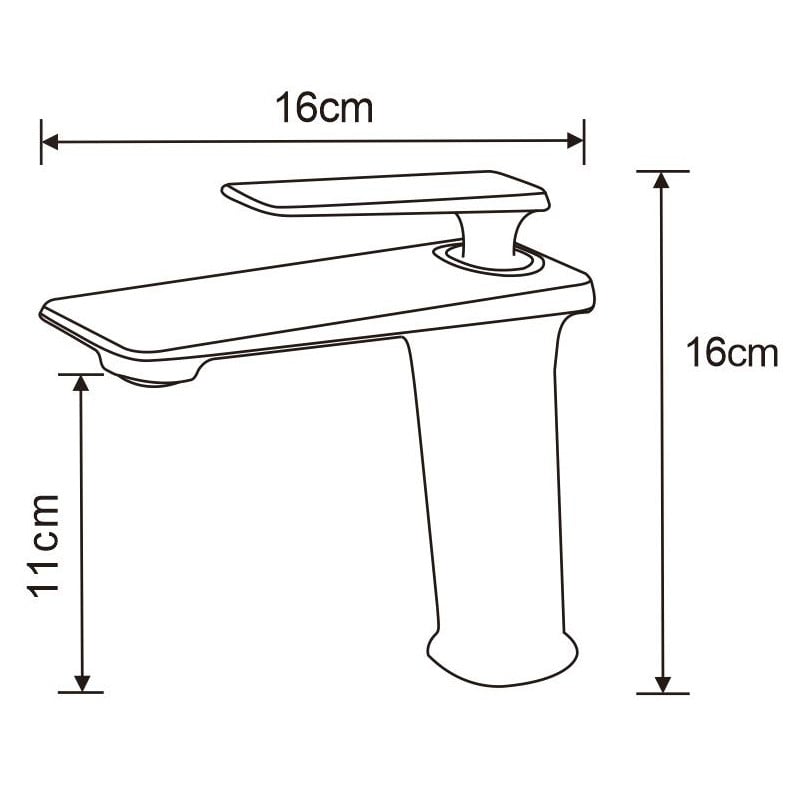 Mexen Purus robinet de lavabo, noir - 745800-70