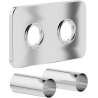 Mexen S ensemble masquant double pour radiateur, chrome - W910-000-01