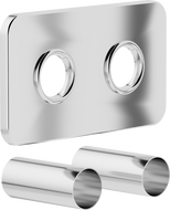 Mexen Uni-Term Ensemble de masquage double pour radiateur, chrome - W910-000-01