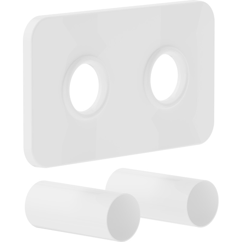 Mexen 2S cache double pour radiateur, blanc - W910-000-20