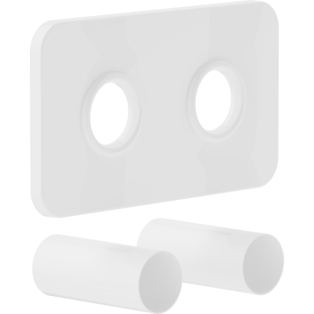 Mexen 2S cache double pour radiateur, blanc - W910-000-20