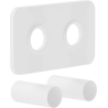 Mexen S ensemble de masquage double pour radiateur, blanc - W910-000-20