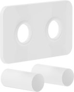 Mexen Uni-Term Ensemble masquant double pour radiateur, blanc - W910-000-20