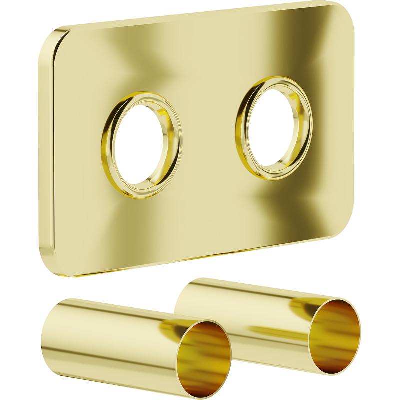Mexen 2S kit de finition double pour radiateur, doré - W910-000-50