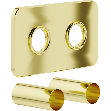 Mexen 2S kit de finition double pour radiateur, doré - W910-000-50