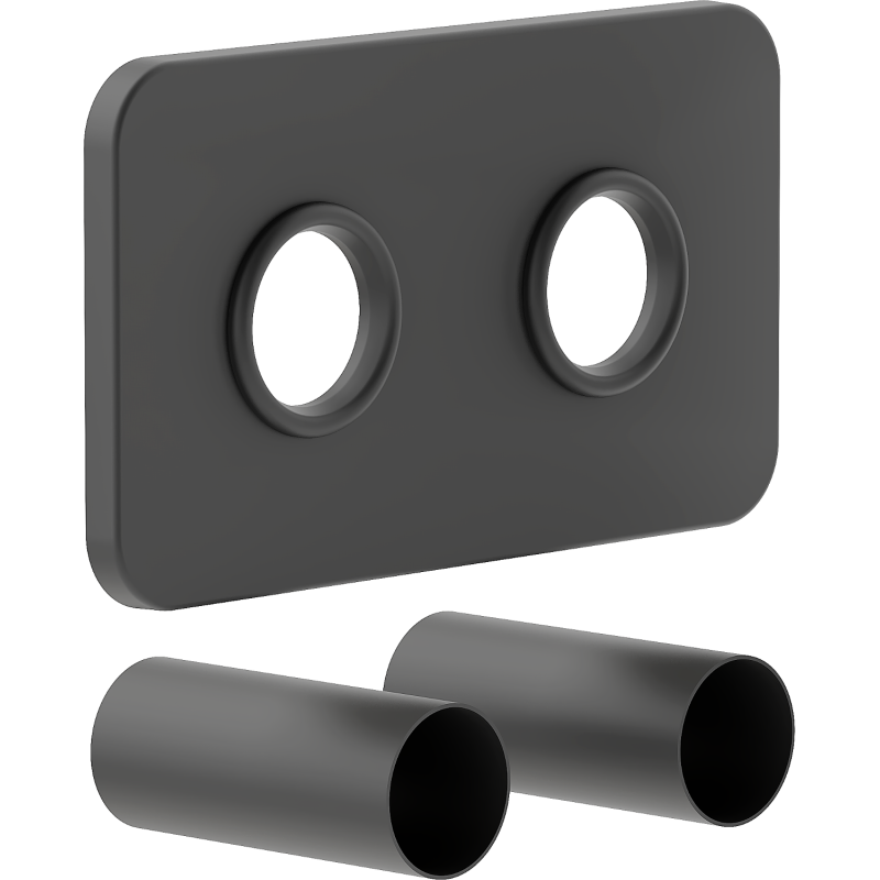 Mexen S ensemble de masquage double pour radiateur, anthracite - W910-000-66