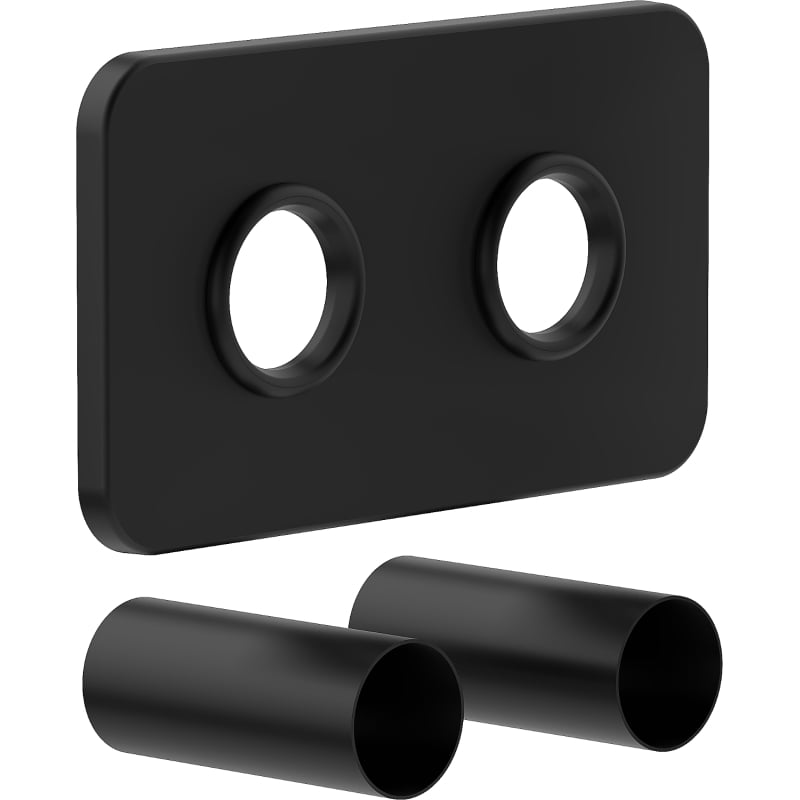 Mexen 2S ensemble cache-double pour radiateur, noir - W910-000-70