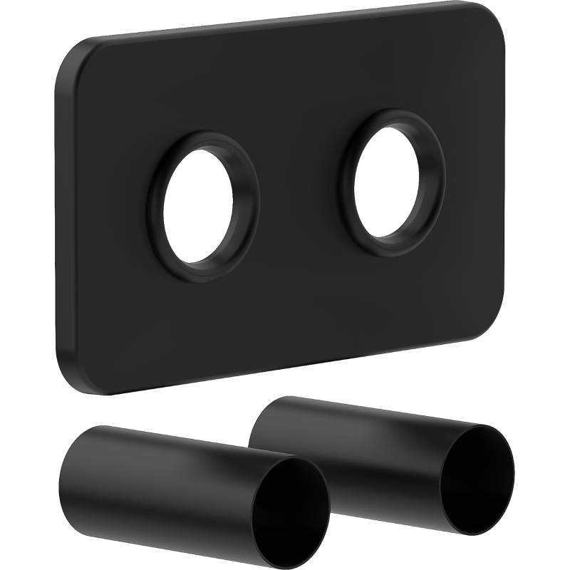 Mexen S ensemble masquant double pour radiateur, noir - W910-000-70
