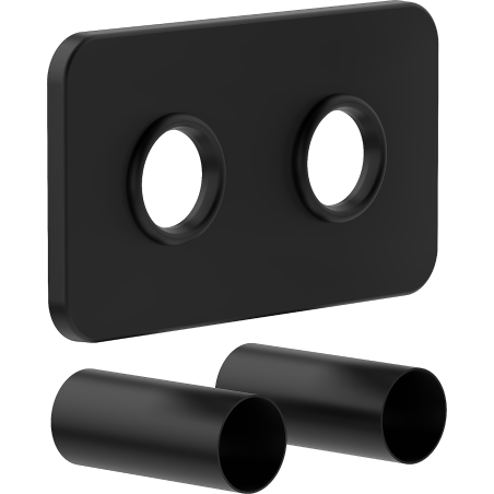 Mexen 2S ensemble cache-double pour radiateur, noir - W910-000-70