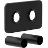 Mexen 2S ensemble cache-double pour radiateur, noir - W910-000-70