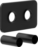 Mexen Uni-Term Ensemble double de masquage pour radiateur, noir - W910-000-70