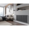 Mexen C11 radiateur plat 400 x 400 mm, raccordement latéral, 259 W, anthracite - W411-040-040-66