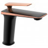 Mexen Purus mitigeur de lavabo, noir/or rose - 745800-76