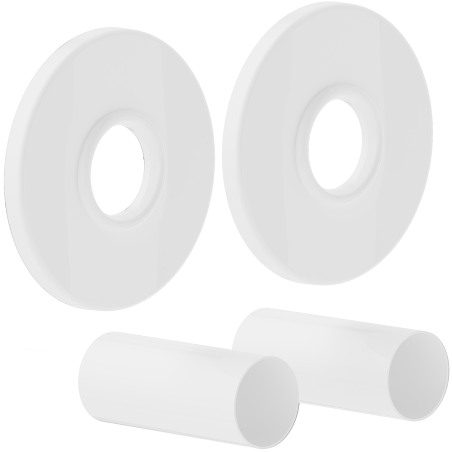 Mexen 1R kit de finition simple pour radiateur, blanc - W904-000-20