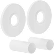 Mexen 1R kit de finition simple pour radiateur, blanc - W904-000-20