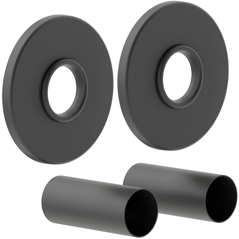 Mexen 1R kit de finition simple pour radiateur, anthracite - W904-000-66