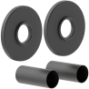 Mexen 1R kit de finition simple pour radiateur, anthracite - W904-000-66