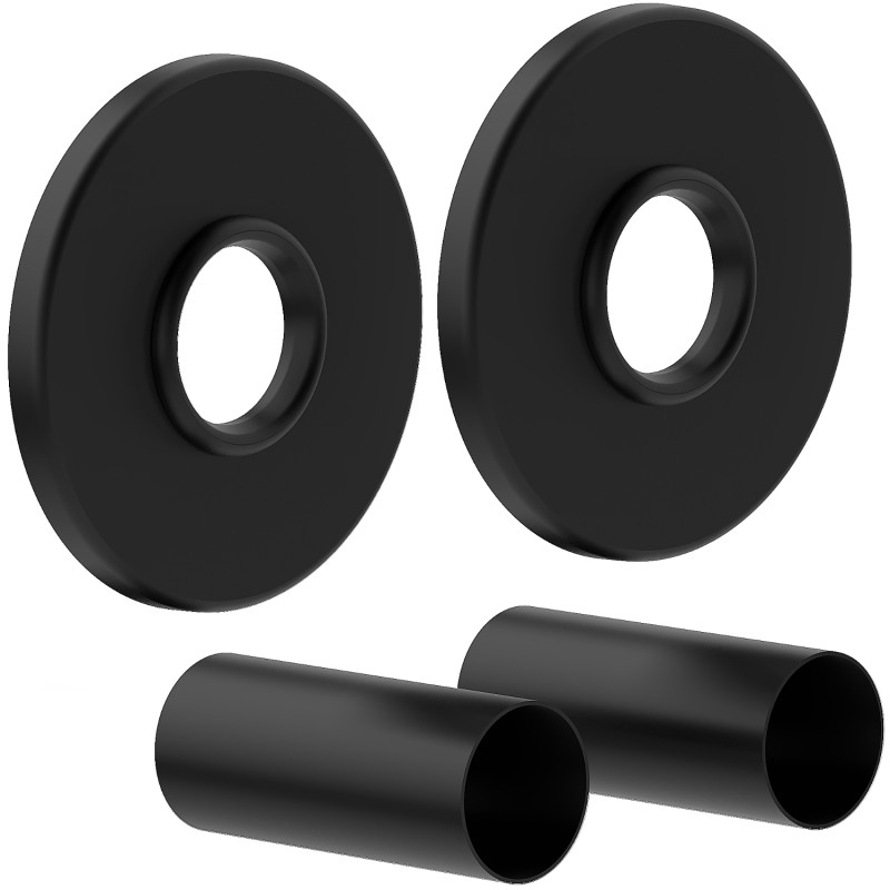 Mexen 1R kit de finition simple pour radiateur, noir - W904-000-70