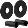 Mexen 1R kit de finition simple pour radiateur, noir - W904-000-70