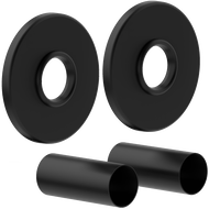 Mexen 1R kit de finition simple pour radiateur, noir - W904-000-70