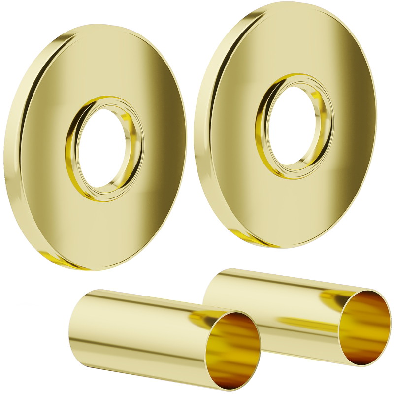 Mexen 1R set de finition simple pour radiateur, doré - W904-000-50