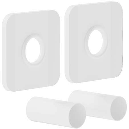 Mexen 1S kit de finition simple pour radiateur, blanc - W909-000-20