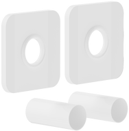 Mexen 1S kit de finition simple pour radiateur, blanc - W909-000-20