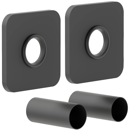 Mexen 1S kit de finition simple pour radiateur, anthracite - W909-000-66
