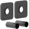 Ensemble de masquage unique pour radiateur Mexen S, anthracite - W909-000-66