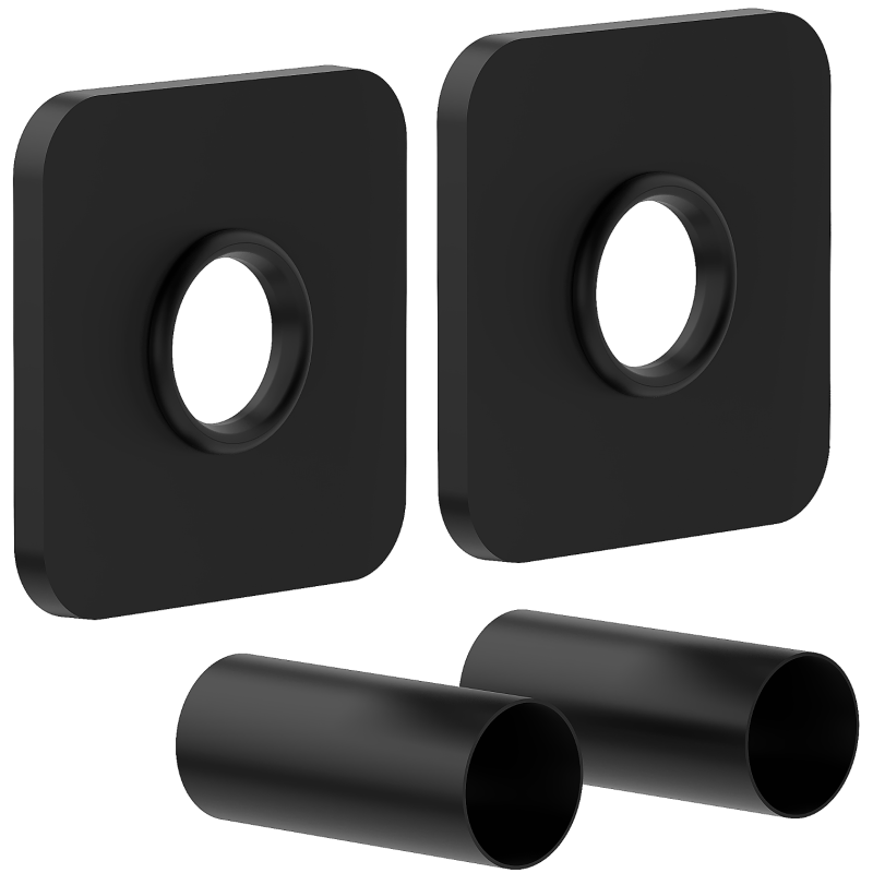 Ensemble masquant simple Mexen S pour radiateur, noir - W909-000-70