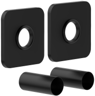 Mexen Uni-Term Ensemble de masquage simple pour radiateur, noir - W909-000-70