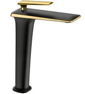 Mexen Purus robinet de lavabo haut, noir/doré - 745810-75