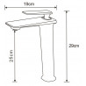 Mexen Purus mitigeur de lavabo haut, noir/or rose - 745810-76