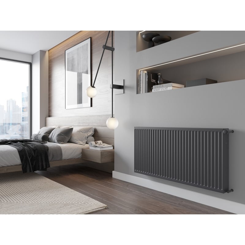 Mexen C22 radiateur à panneaux 400 x 1400 mm, raccordement latéral, 1660 W, anthracite - W422-040-140-66
