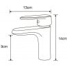 Mexen Alda robinet de lavabo, Chrome - 746100-00