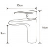 Mexen Alda robinet de lavabo, doré - 746100-50