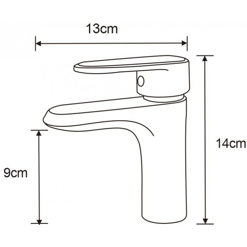 Mexen Alda robinet de lavabo, noir - 746100-70