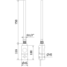 Mexen FA-I élément chauffant électrique 900 W, noir - W952-0900-70