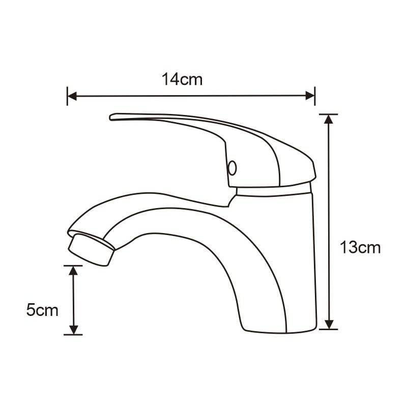 Mexen Fabia robinet de lavabo, chrome - 746500-00