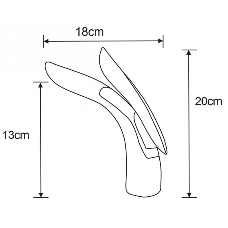 Mexen Foja robinet de lavabo, chromé - 746700-00