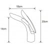 Mexen Foja robinet de lavabo, Chrome - 746700-00