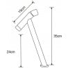 Mexen Astro robinet de lavabo haut, Noir - 746910-70