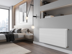 Radiateur plat Mexen Line CL22 600 x 1000 mm, raccordement latéral, 1582 W, blanc - W422L-060-100-00