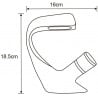 Mexen Cardo robinet de lavabo, Or - 747200-50