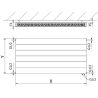 Mexen Line CVL21 radiateur à plaques 900 x 1400 mm, raccordement par le bas, 2225 W, blanc - W621L-090-140-00