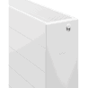 Radiateur en acier Mexen Line CL33 500 x 1800 mm, raccordement latéral, 3421 W, blanc - W433L-050-180-00