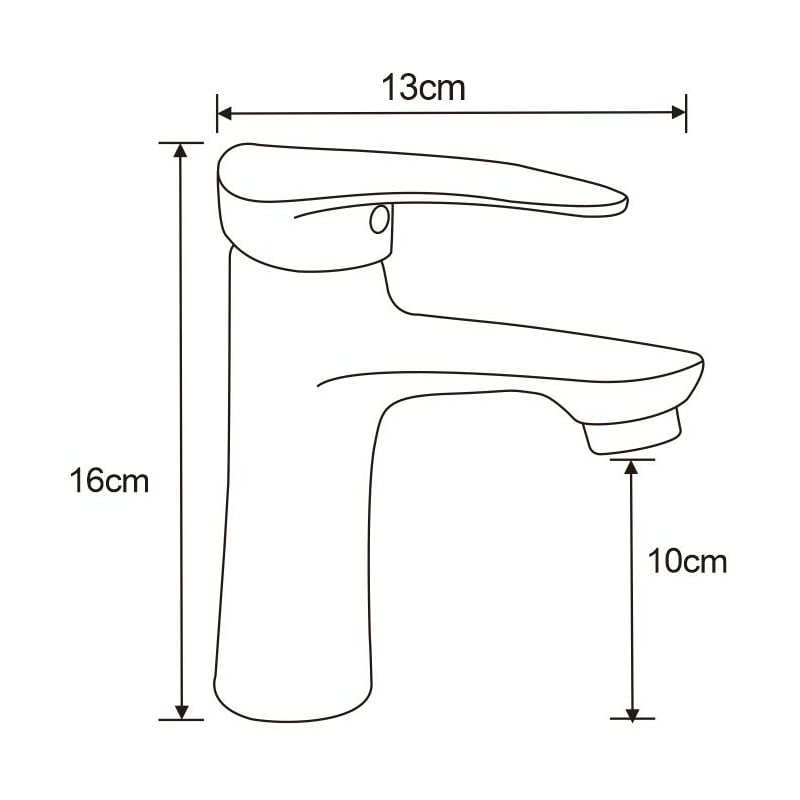 Mexen Irys robinet de lavabo, chromé - 747500-00