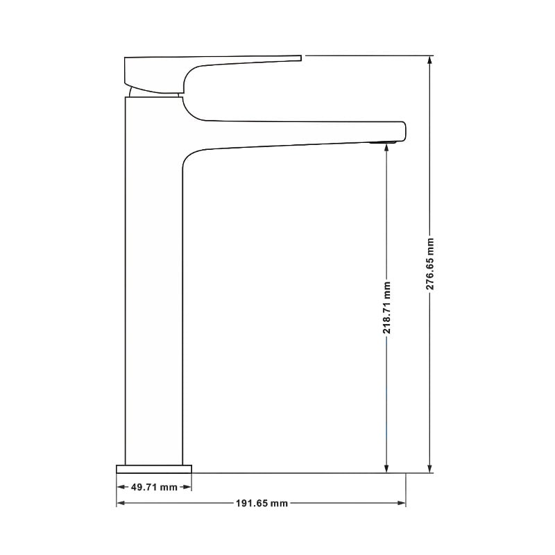 Mexen Lynx robinet de lavabo haut, noir - 745910-70