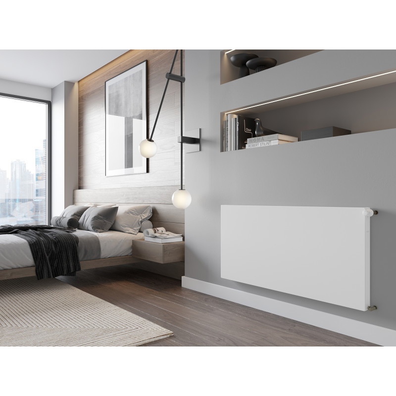 Mexen Flat CF11 radiateur à panneaux 600 x 400 mm, connexion latérale, 313 W, blanc - W411F-060-040-00
