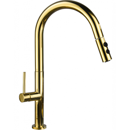 Mexen Ava robinet de cuisine, Or - 672800-50